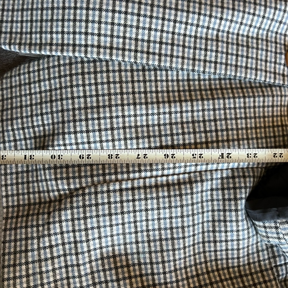 Target A New Day AND oversized heavyweight Blue plaid Blazer Jacket XXL - Picture 4 of 7